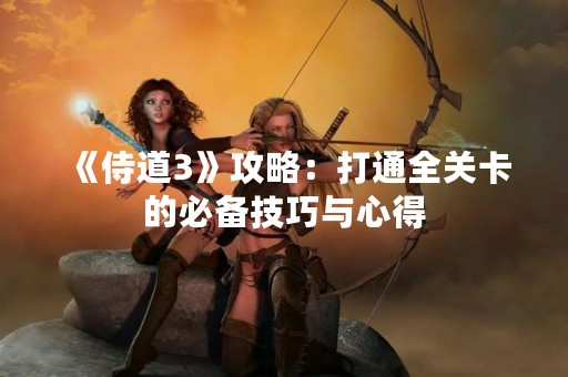 《侍道3》攻略：打通全关卡的必备技巧与心得