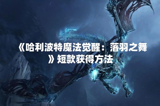 《哈利波特魔法觉醒：落羽之舞》短款获得方法