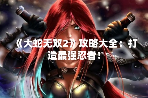 《大蛇无双2》攻略大全：打造最强忍者！