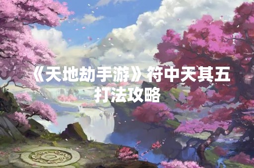 《天地劫手游》符中天其五打法攻略