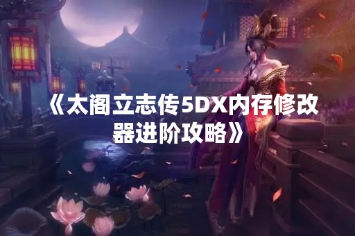 《太阁立志传5DX内存修改器进阶攻略》