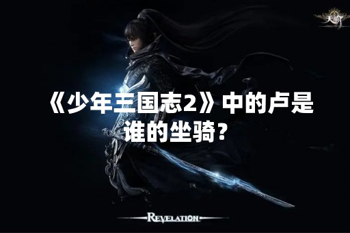 《少年三国志2》中的卢是谁的坐骑？