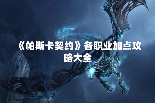 《帕斯卡契约》各职业加点攻略大全