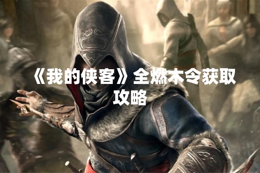《我的侠客》全燃木令获取攻略