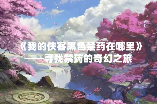 《我的侠客黑色禁药在哪里》——寻找禁药的奇幻之旅