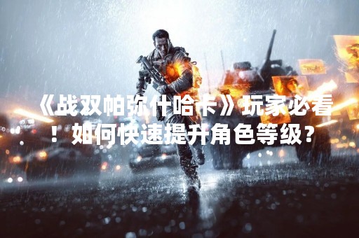 《战双帕弥什哈卡》玩家必看！如何快速提升角色等级？