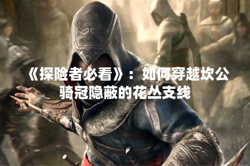 《探险者必看》：如何穿越坎公骑冠隐蔽的花丛支线