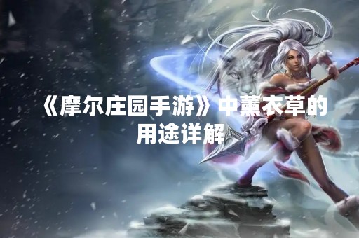 《摩尔庄园手游》中薰衣草的用途详解