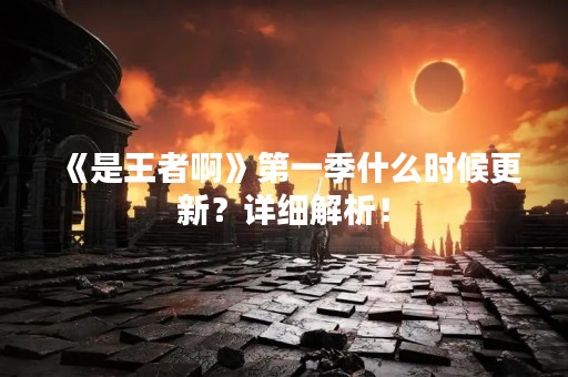 《是王者啊》第一季什么时候更新？详细解析！