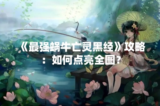 《最强蜗牛亡灵黑经》攻略：如何点亮全图？