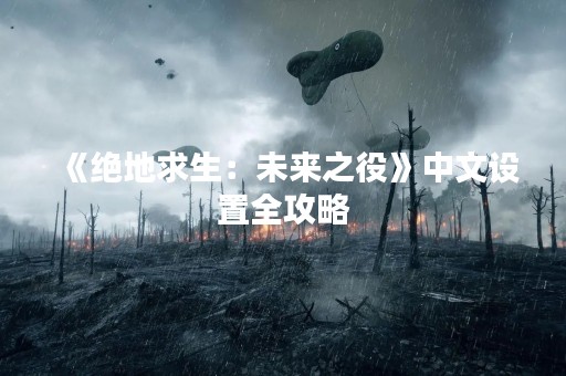 《绝地求生：未来之役》中文设置全攻略