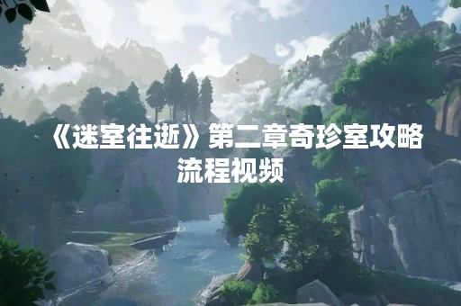 《迷室往逝》第二章奇珍室攻略流程视频