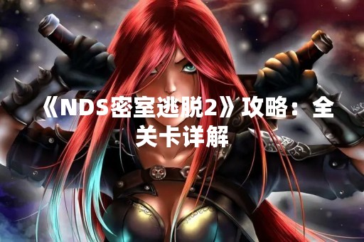 《NDS密室逃脱2》攻略：全关卡详解