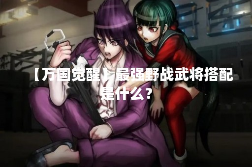 【万国觉醒】最强野战武将搭配是什么？