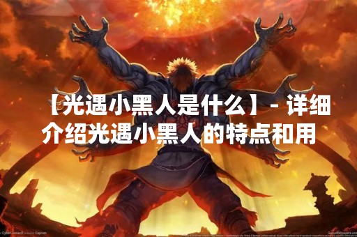 【光遇小黑人是什么】- 详细介绍光遇小黑人的特点和用途