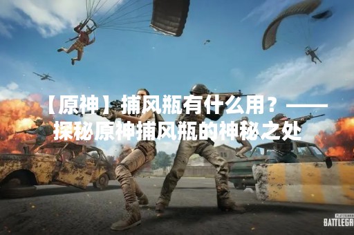 【原神】捕风瓶有什么用？——探秘原神捕风瓶的神秘之处