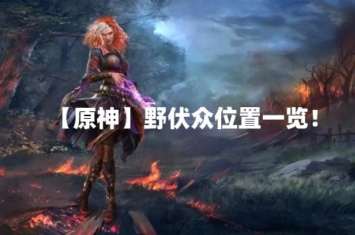 【原神】野伏众位置一览！