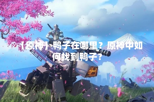 【原神】鸭子在哪里？原神中如何找到鸭子？