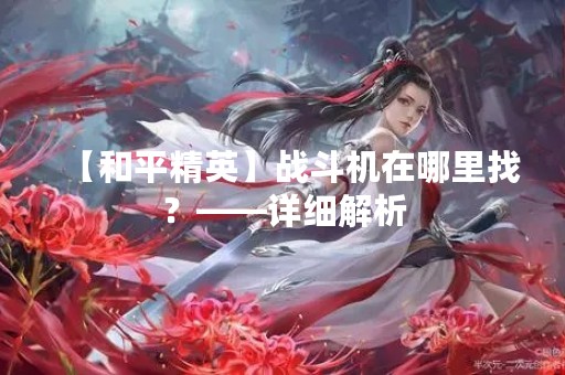 【和平精英】战斗机在哪里找？——详细解析