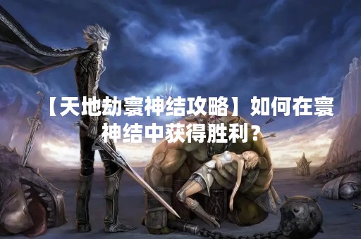 【天地劫寰神结攻略】如何在寰神结中获得胜利？