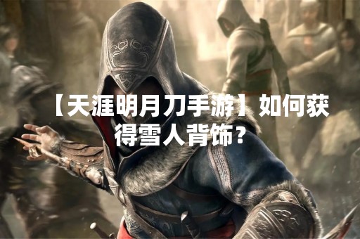 【天涯明月刀手游】如何获得雪人背饰？