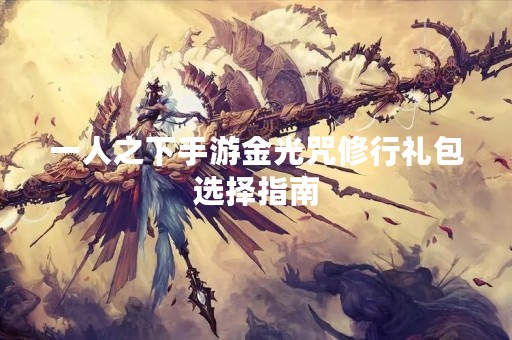 一人之下手游金光咒修行礼包选择指南