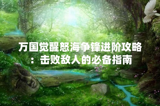 万国觉醒怒海争锋进阶攻略：击败敌人的必备指南