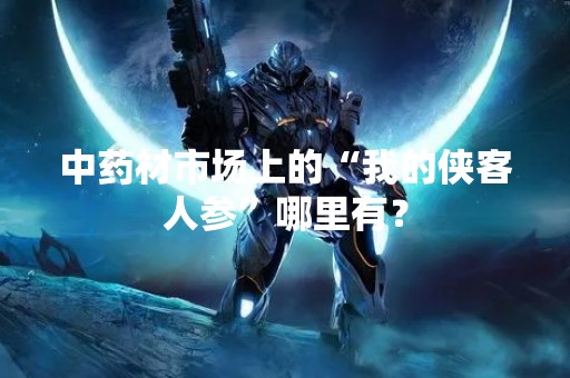 中药材市场上的“我的侠客人参”哪里有？