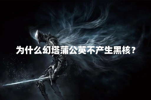 为什么幻塔蒲公英不产生黑核？