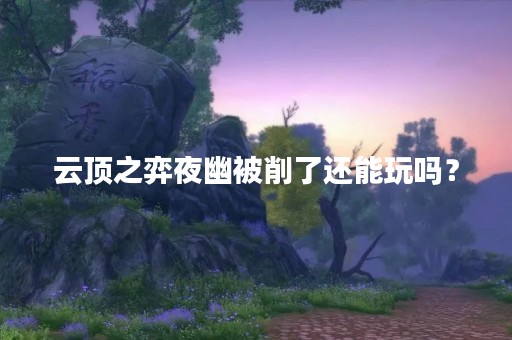 云顶之弈夜幽被削了还能玩吗？
