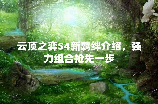 云顶之弈S4新羁绊介绍，强力组合抢先一步
