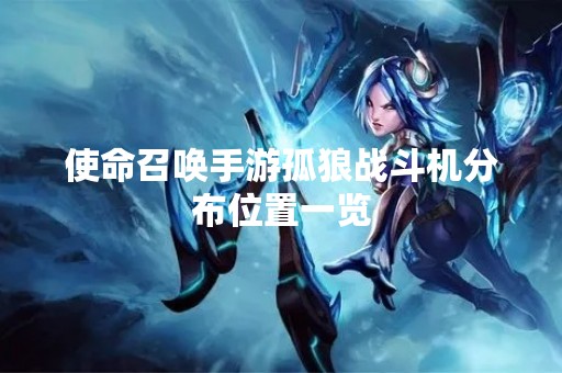 使命召唤手游孤狼战斗机分布位置一览