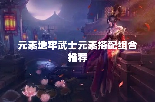 元素地牢武士元素搭配组合推荐