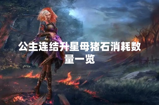 公主连结升星母猪石消耗数量一览