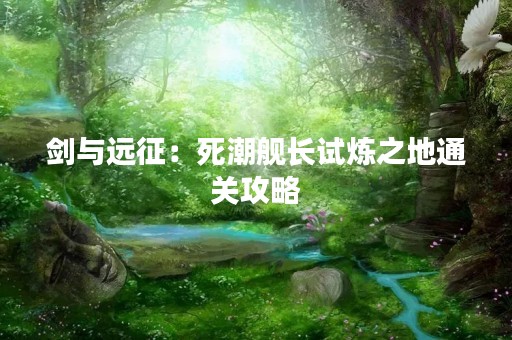 剑与远征：死潮舰长试炼之地通关攻略