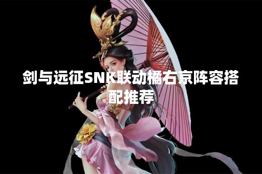 剑与远征SNK联动橘右京阵容搭配推荐