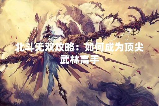 北斗无双攻略：如何成为顶尖武林高手