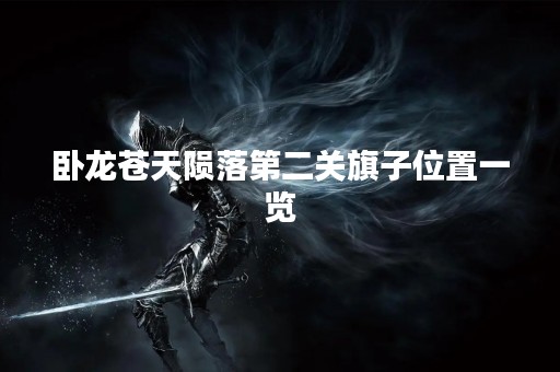 卧龙苍天陨落第二关旗子位置一览