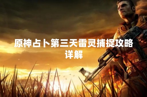 原神占卜第三天雷灵捕捉攻略详解