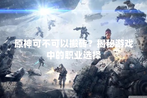 原神可不可以搬砖？揭秘游戏中的职业选择
