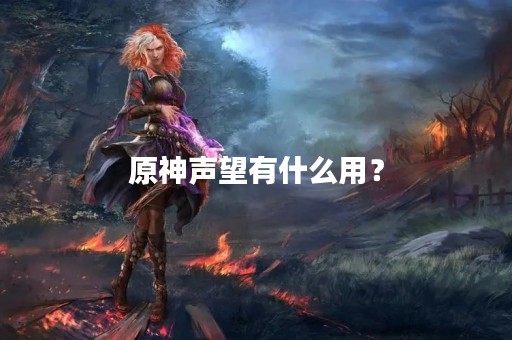 原神声望有什么用？