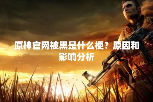 原神官网被黑是什么梗？原因和影响分析