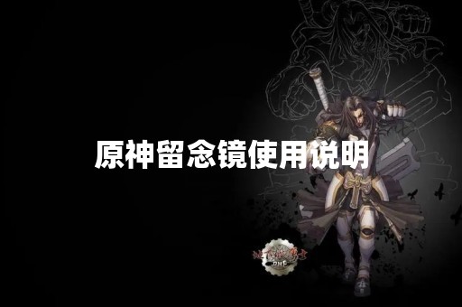 原神留念镜使用说明