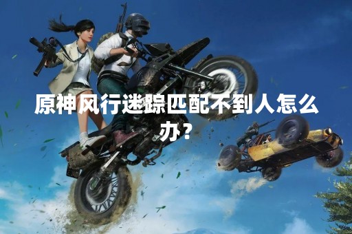 原神风行迷踪匹配不到人怎么办？