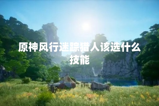 原神风行迷踪猎人该选什么技能