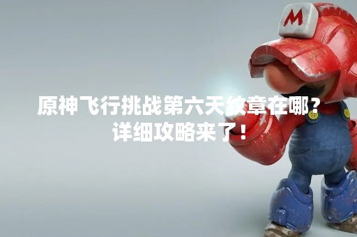 原神飞行挑战第六天纹章在哪？详细攻略来了！