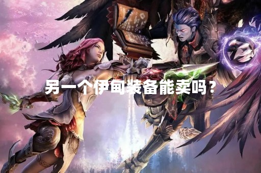 另一个伊甸装备能卖吗？