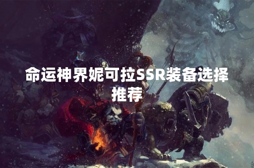 命运神界妮可拉SSR装备选择推荐