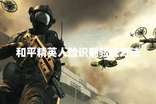 和平精英人脸识别验证方法