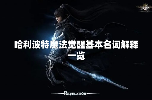 哈利波特魔法觉醒基本名词解释一览